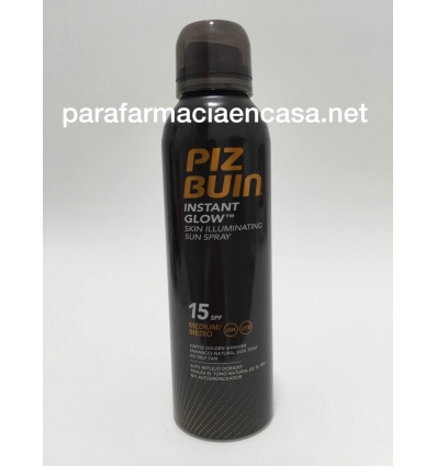 Piz Buin Instant Glow Iluminador Spray Piel SPF 15 150 ml