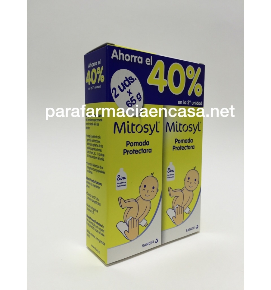 Pack 40% descuento 2º Unidad Mitosyl Pomada Protectora 65 gr