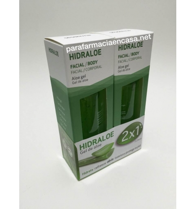  Pack 2 x 1 Hidraloe Gel de Aloe 250 ml