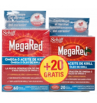 Megared 500 Omega 3 Aceite de Krill 60 cápsulas